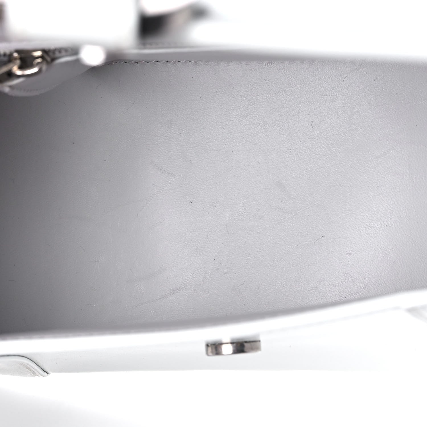 Balenciaga Shiny Box Calfskin Small Hourglass Top Handle Bag White 20 of 20