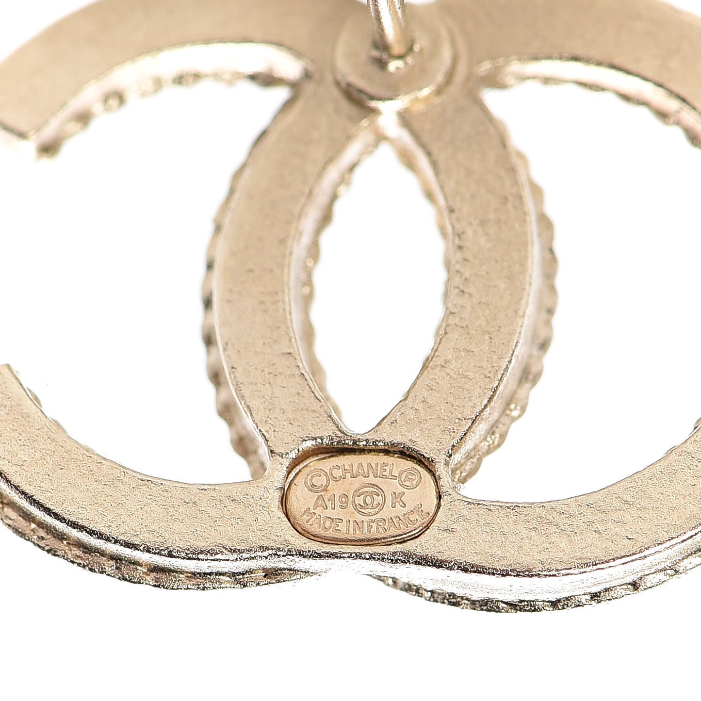 Crystal CC Earrings Gold
