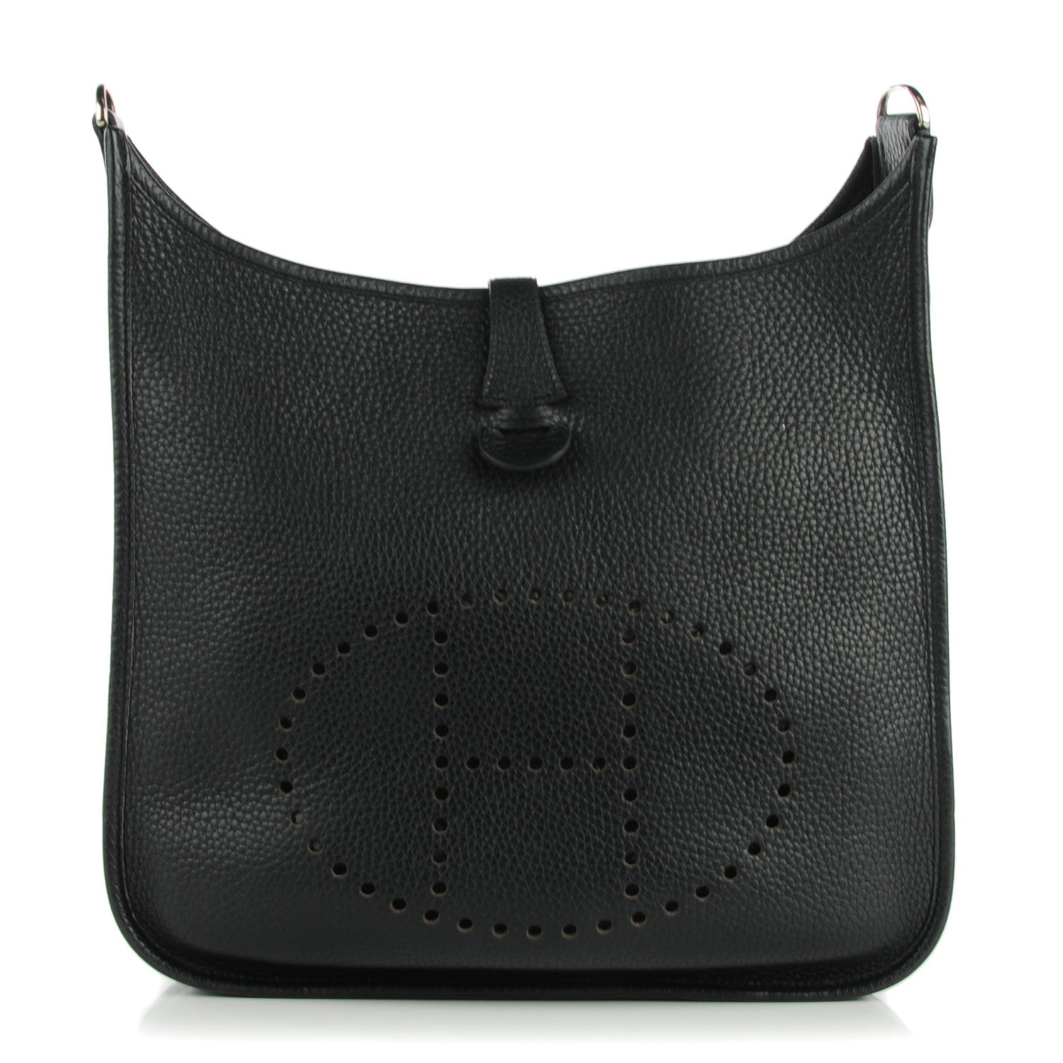 Hermes Taurillon Clemence Evelyne PM Black 1 of 10