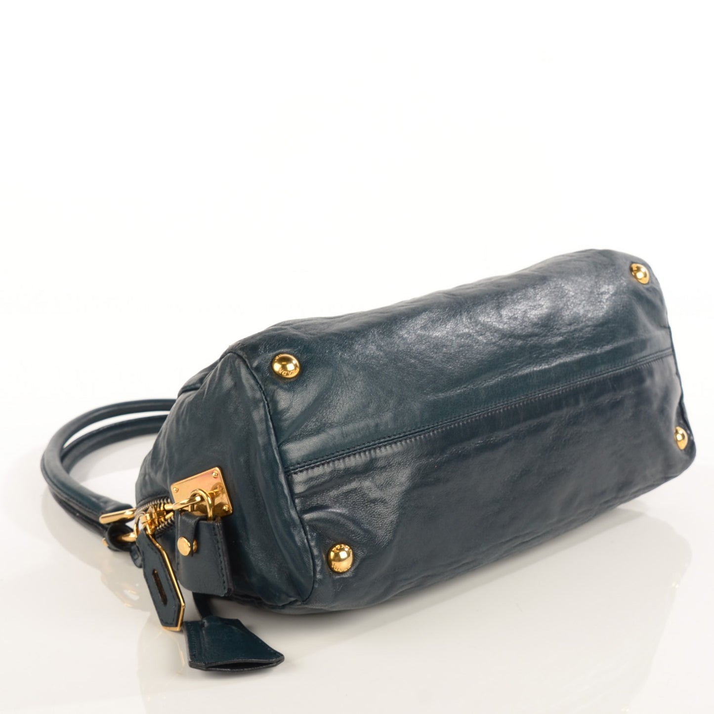 Nappa Antique Shoulder Bag Denim