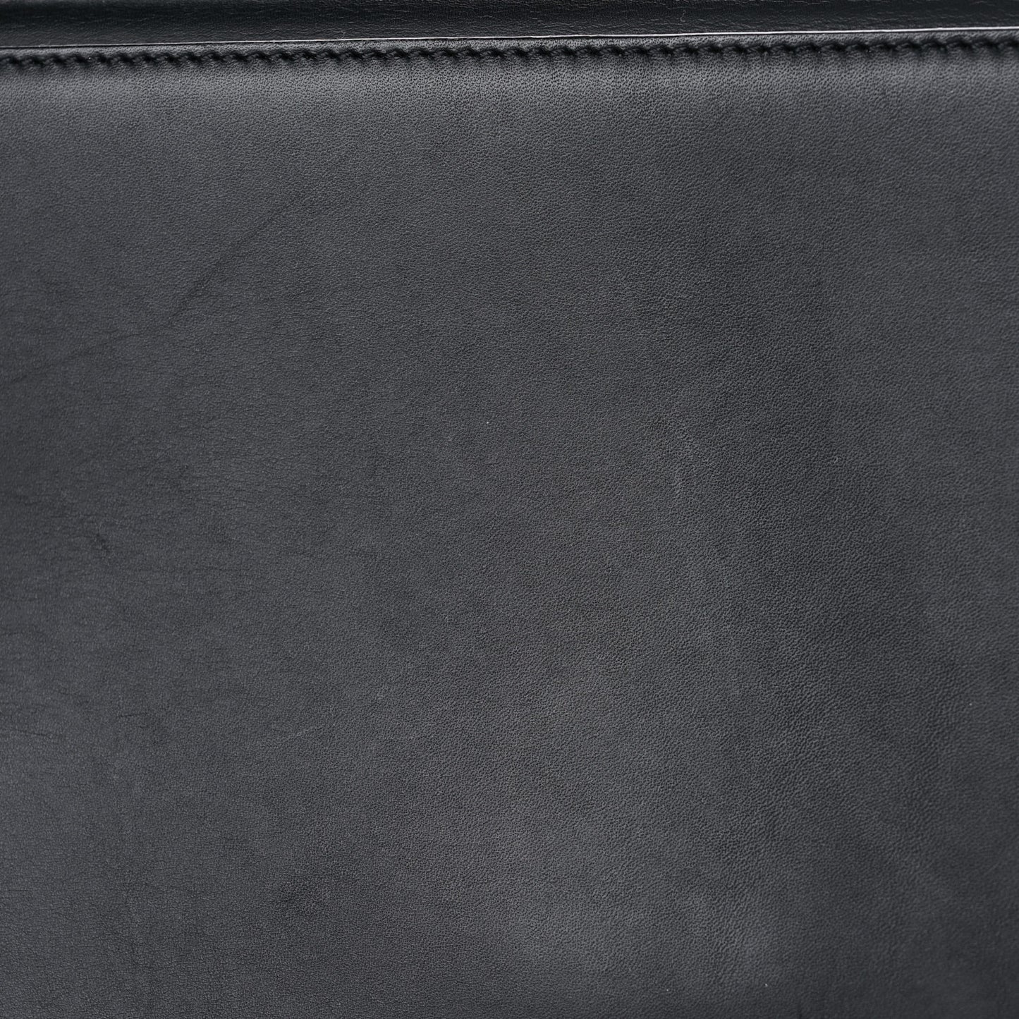 Natural Calfskin Suede Medium Bi-Color Trapeze Black