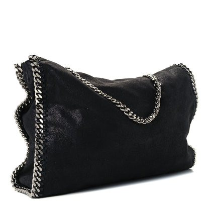 Stella McCartney Shaggy Deer Falabella Fold Over Tote Black 3 of 11