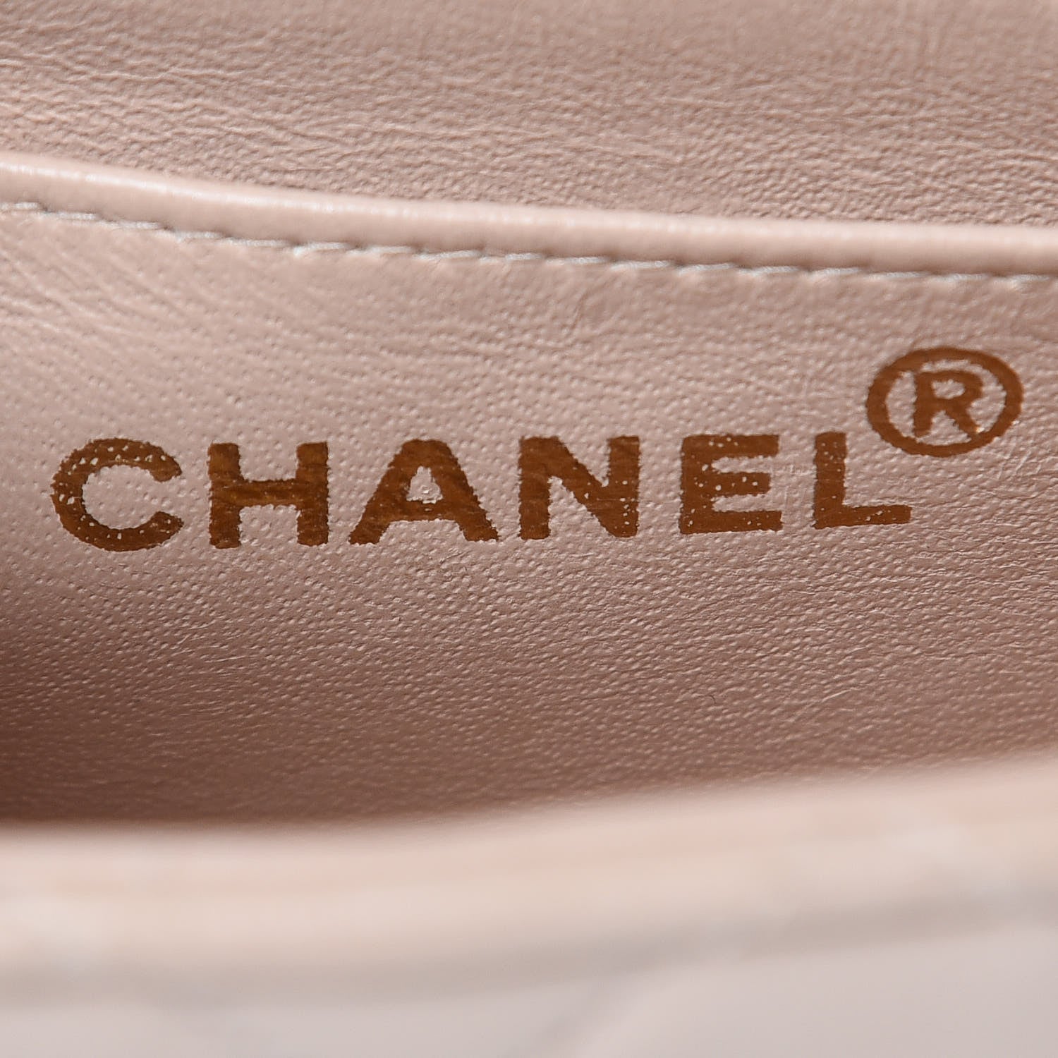 Chanel Lambskin Quilted Mini Square Flap Beige 6 of 21