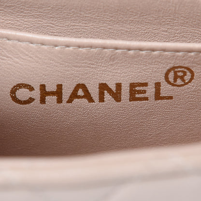 Chanel Lambskin Quilted Mini Square Flap Beige 6 of 21