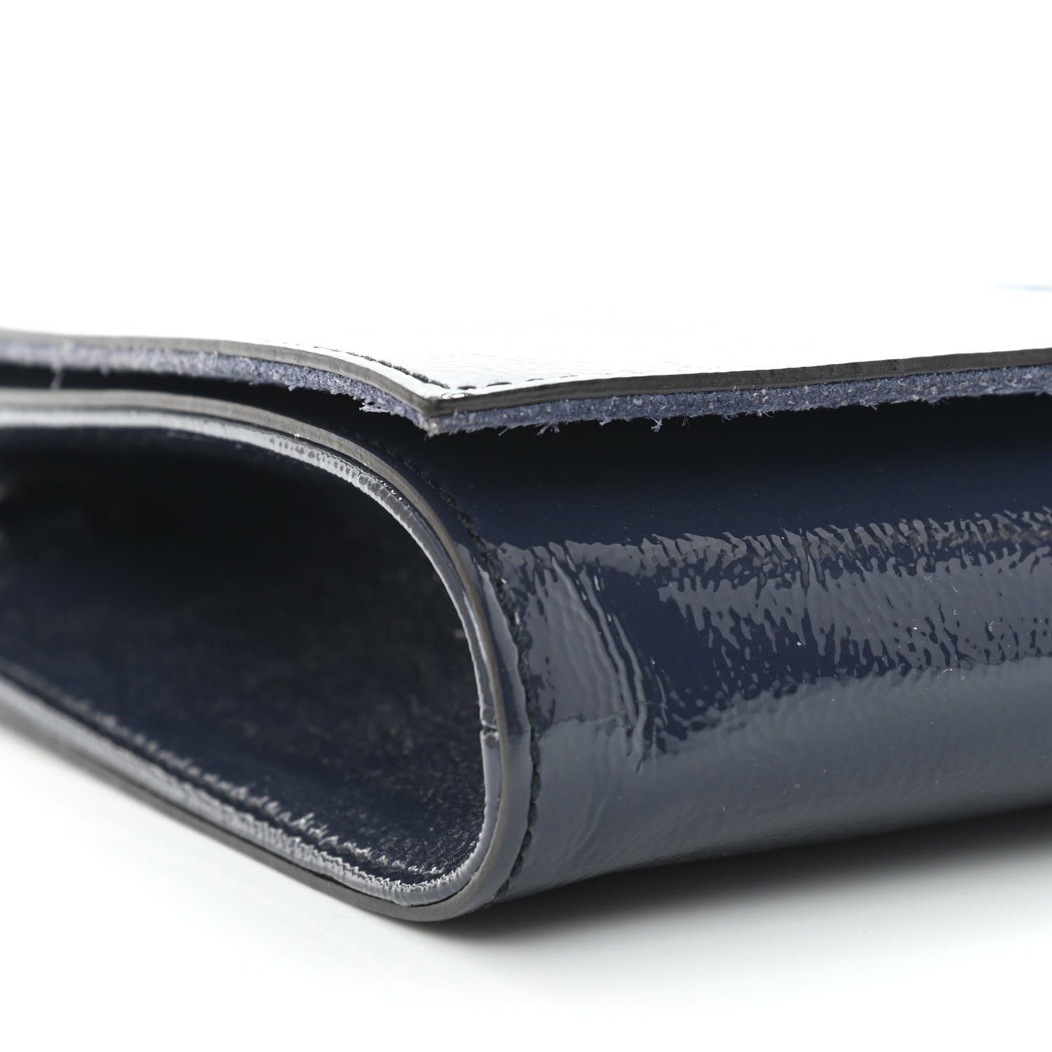 Gucci Soft Patent Medium Soho Clutch Uniform Blue 6 of 10