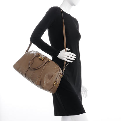 Saint Laurent Calfskin Muse Bowler Dark Beige 2 of 15