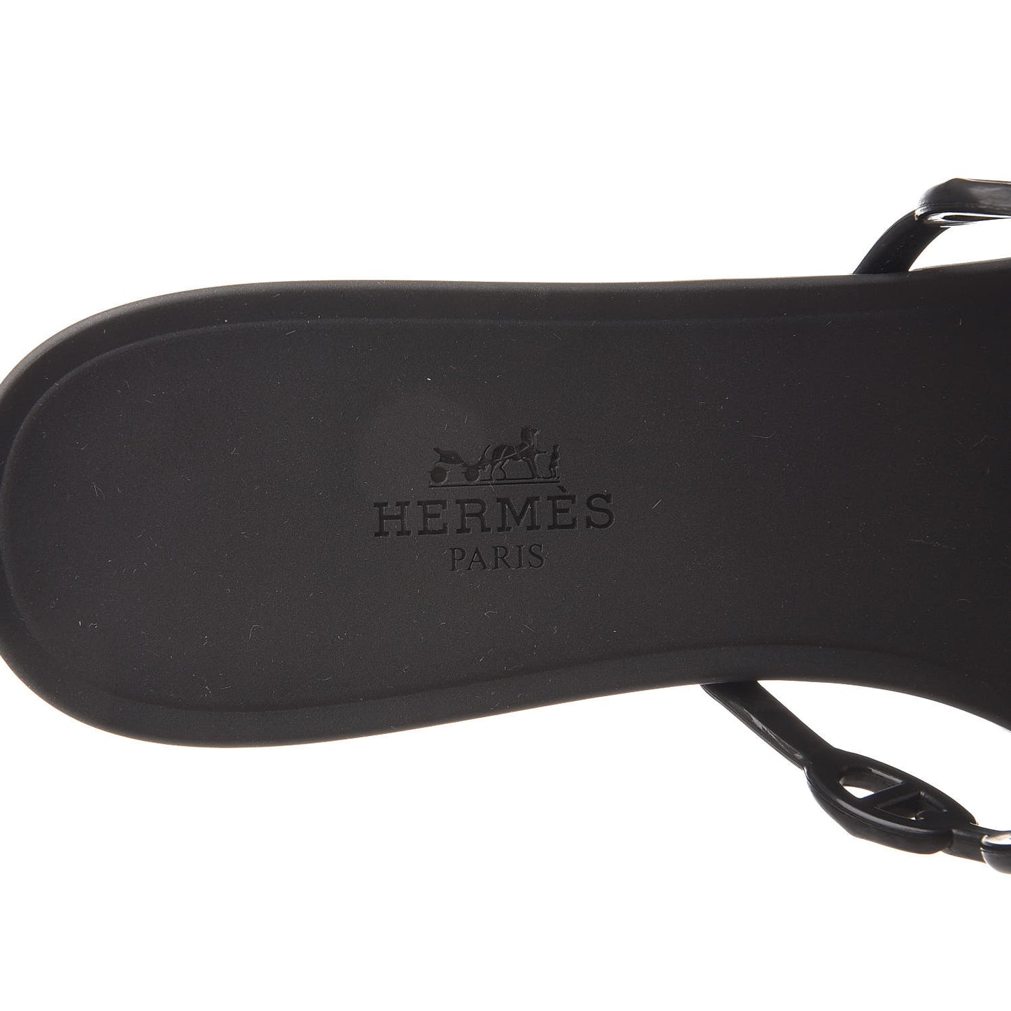 Rubber Chaine d'Ancre Rivage Sandals 38 Black