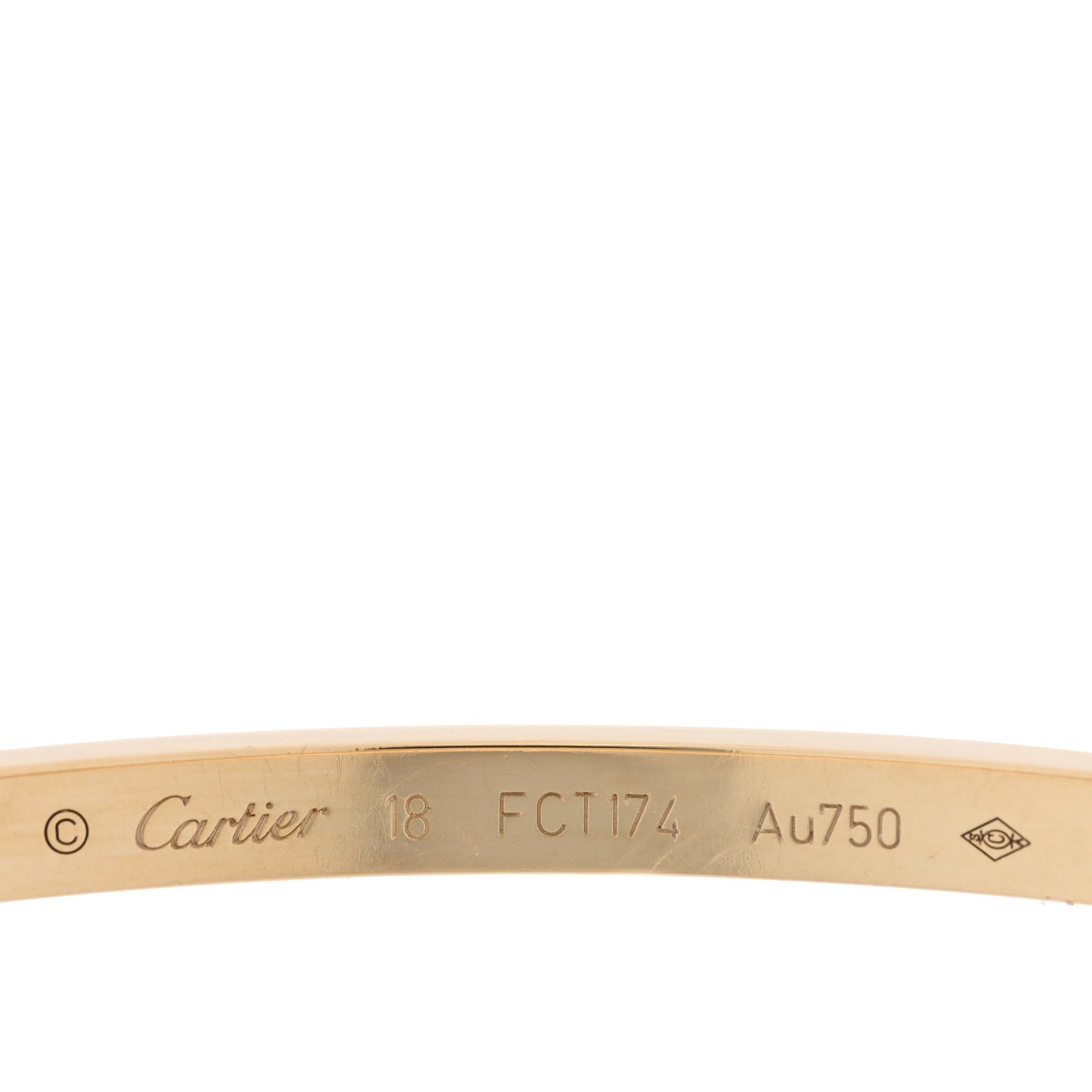18K Yellow Gold Small LOVE Bracelet 18