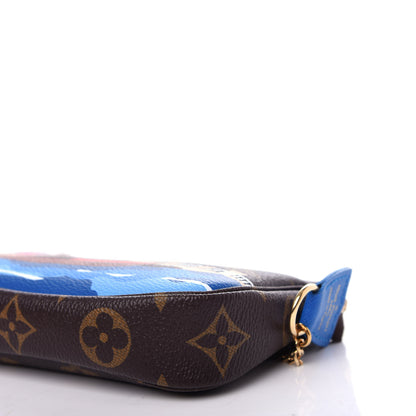Louis Vuitton Monogram 2019 Christmas Animation Mini Venice Pochette Accessories Blue 9 of 10
