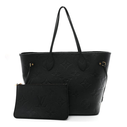 Louis Vuitton Empreinte Monogram Giant Neverfull MM Black Black 3 of 12