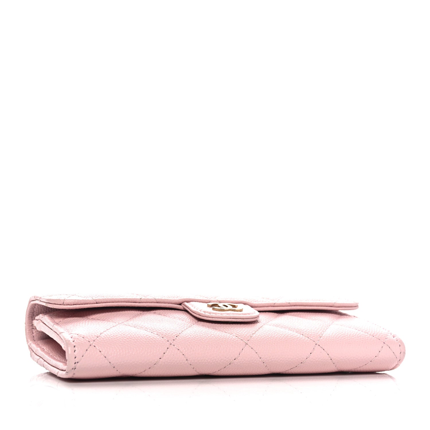 Chanel Caviar Quilted Medium Flap Wallet Light Pink 3 of 8