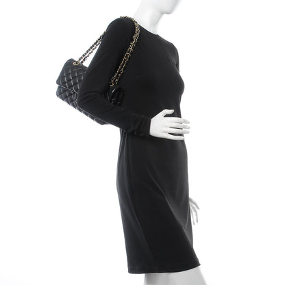 Chanel Lambskin Quilted Medium Double Flap Black 3 of 9