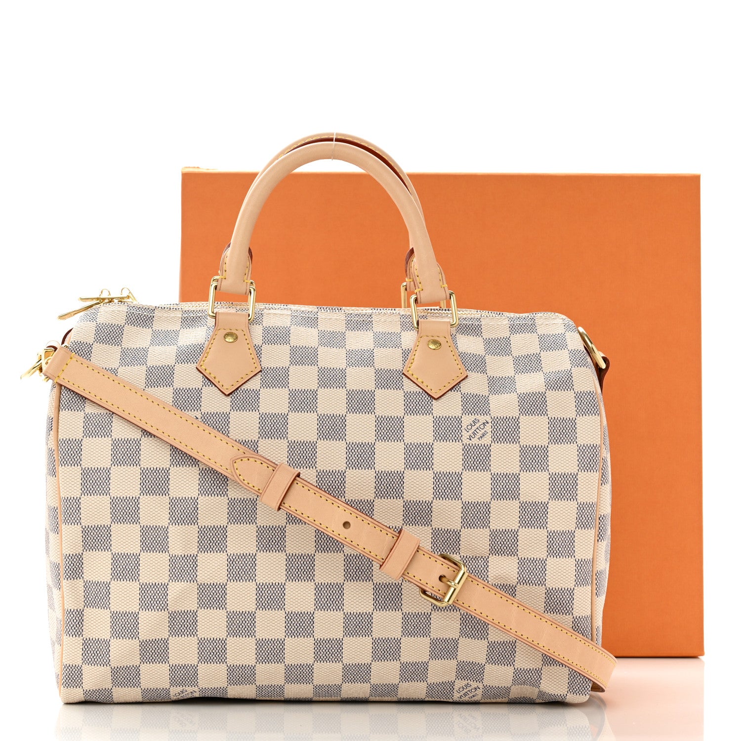 Louis Vuitton Damier Azur Speedy Bandouliere 30 9 of 9