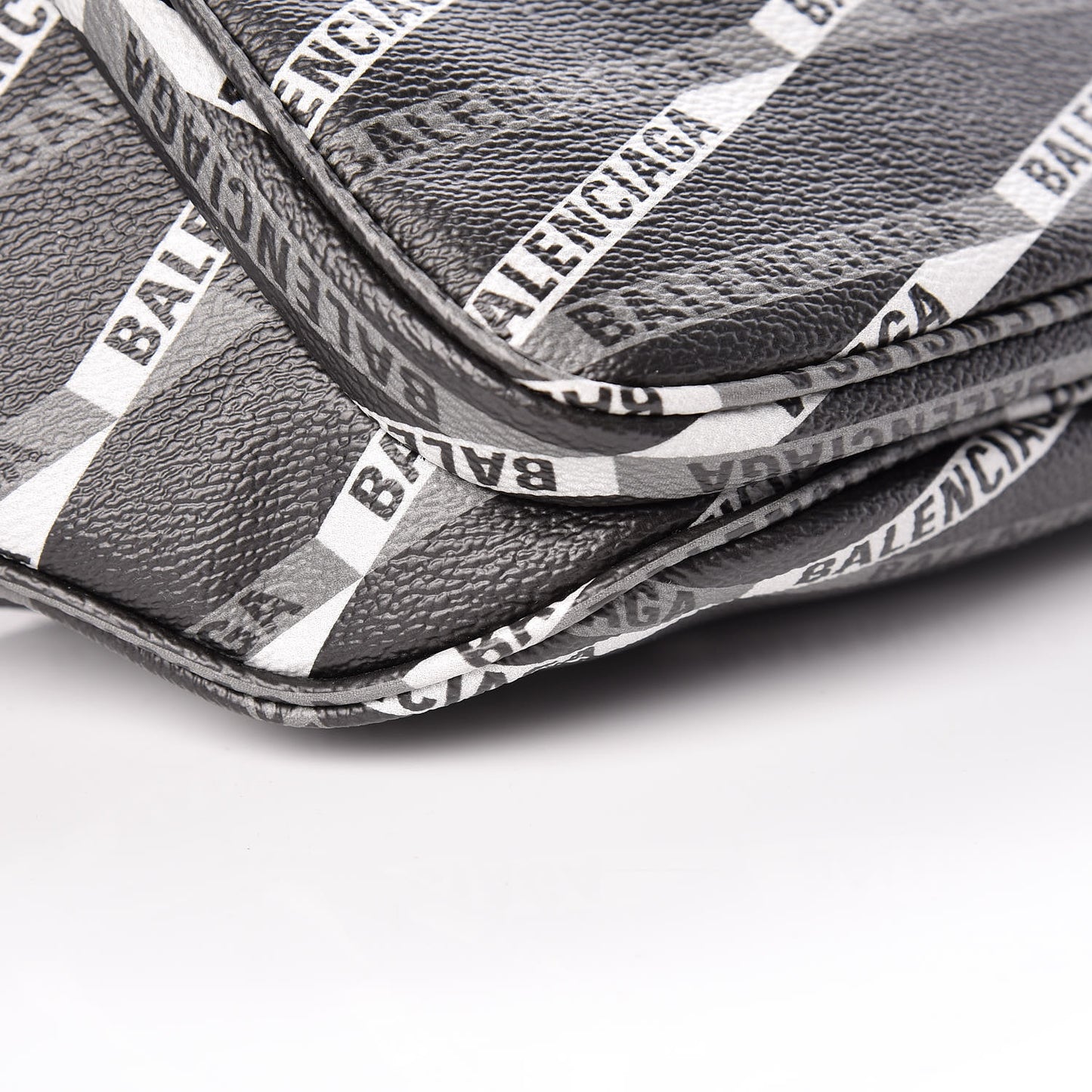 Coated Canvas Losange Monogram Explorer Belt Bag Black Grey