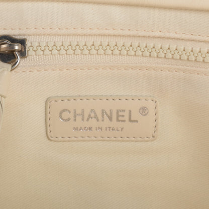 Chanel Canvas Calfskin Mobile Art Tote White 6 of 9