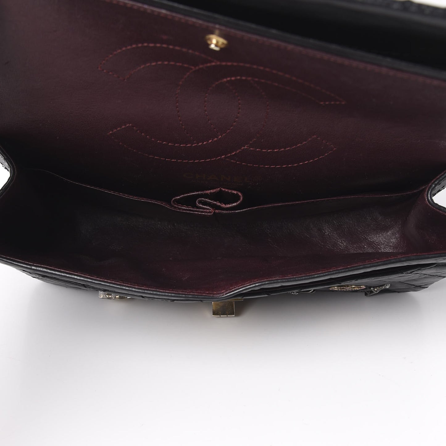 Aged Calfskin Lucky Charms 2.55 Reissue 225 Flap Black