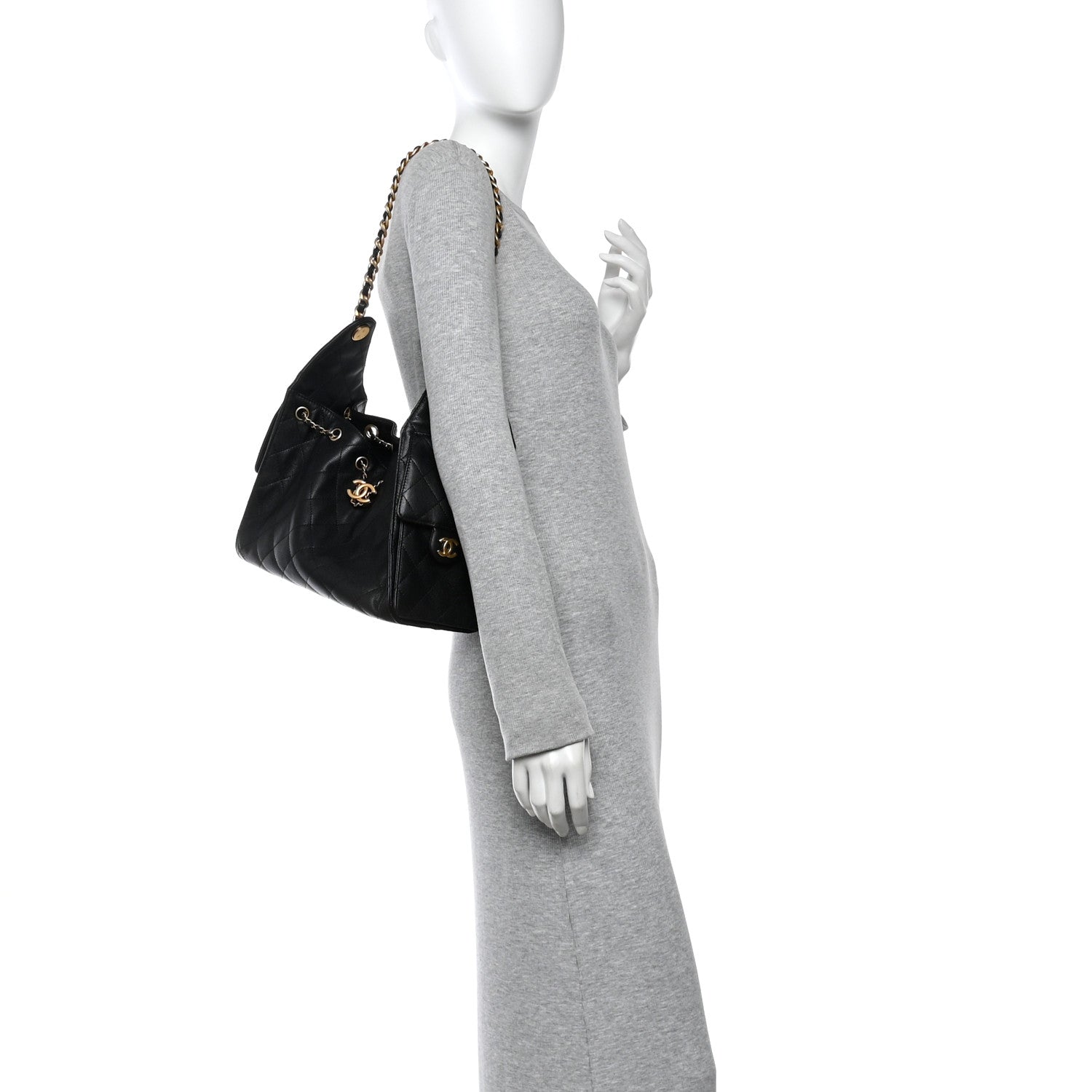 Chanel Caviar Quilted Small Chanel 25 Handbag Black 2 of 14
