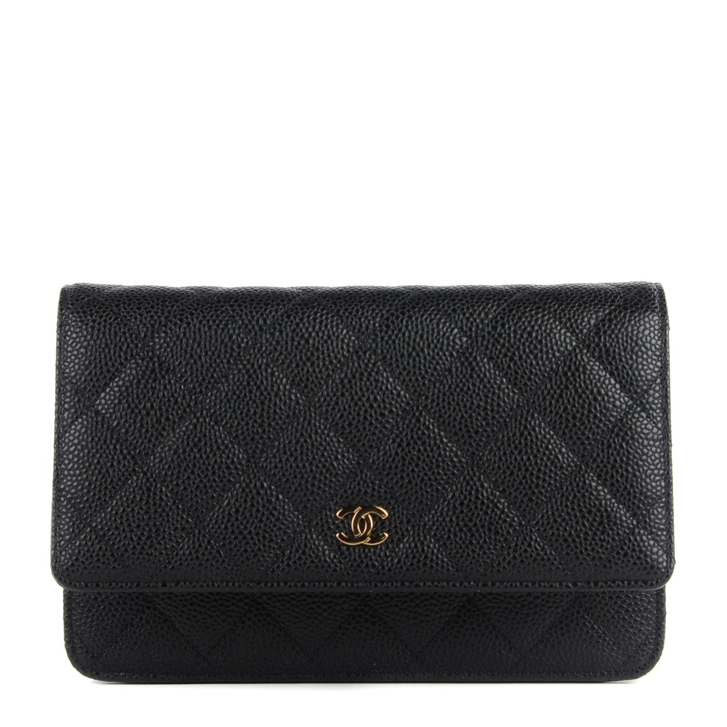 Chanel Caviar Quilted Wallet On Chain WOC Black 1 of 9