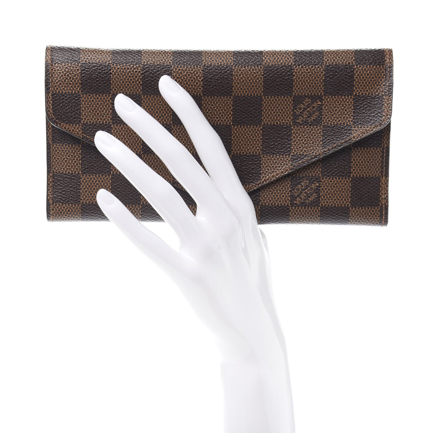 Damier Ebene Josephine Wallet Red