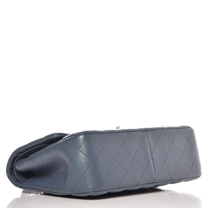 Chanel Caviar Quilted Jumbo Double Flap Light Blue 5 of 8