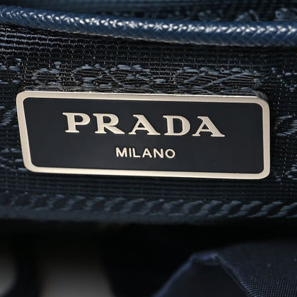 Prada Tessuto Nylon Saffiano Vela Medium Backpack Baltico 6 of 9