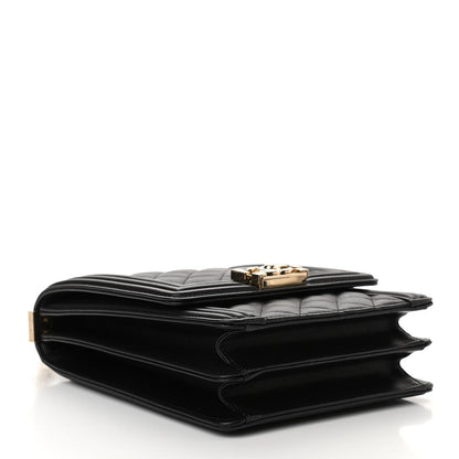 Chanel Calfskin Quilted North South Boy Flap Black 4 of 10