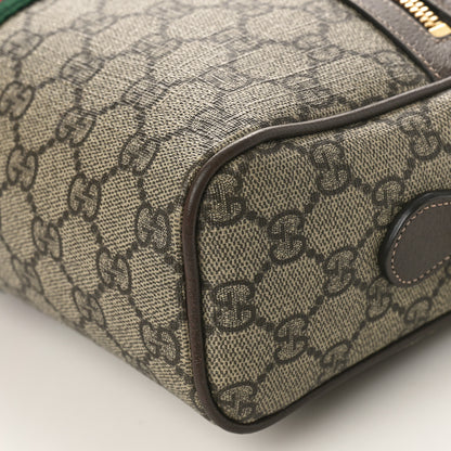 Gucci GG Supreme Monogram Web Small Ophidia Shoulder Bag Brown 9 of 10