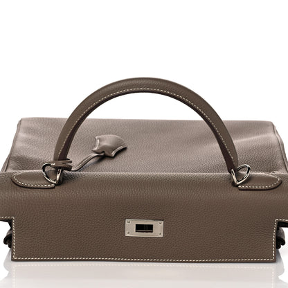 Hermes Togo Kelly Retourne 32 Etoupe 18 of 38