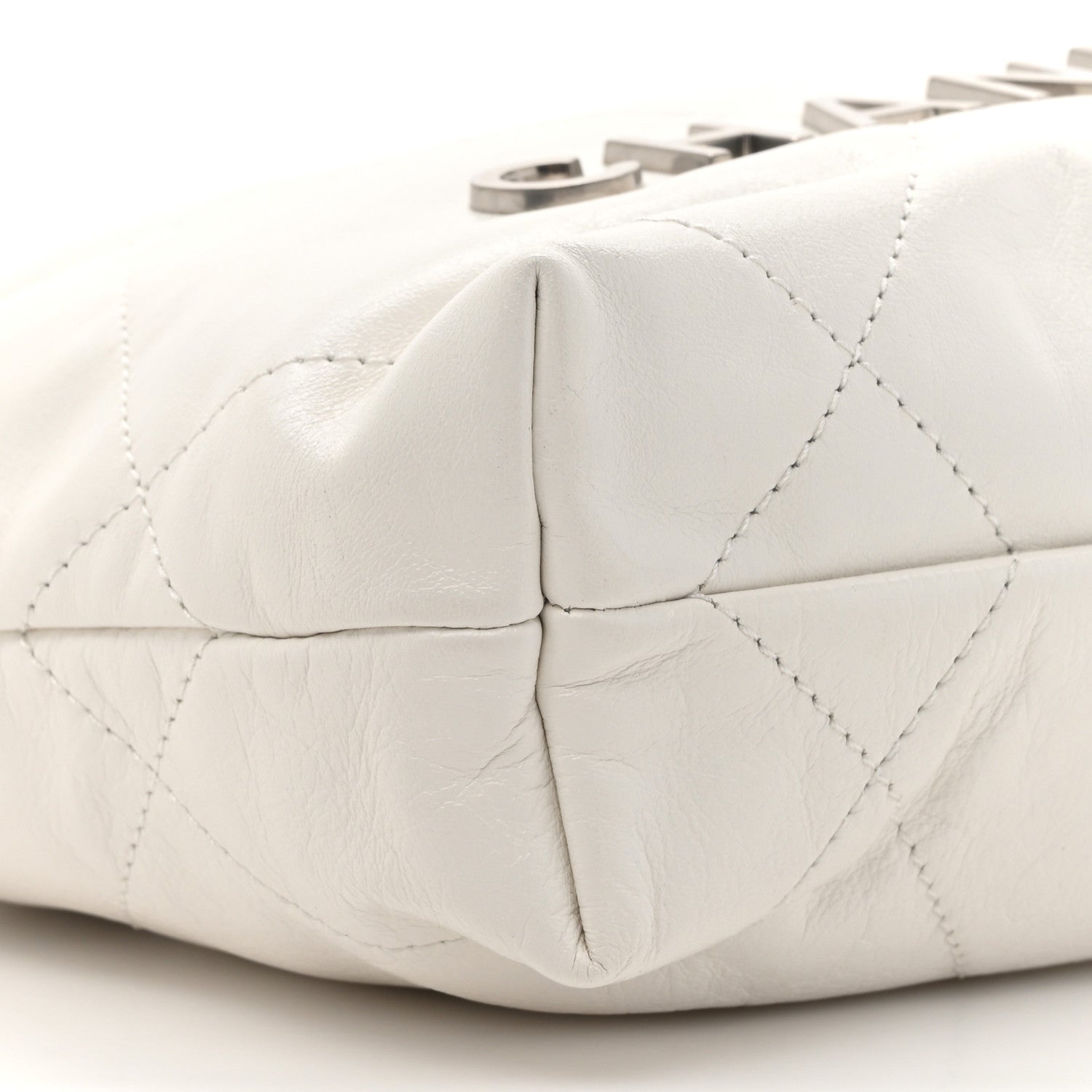 Chanel Shiny Calfskin Quilted Mini Chanel 22 White 10 of 10