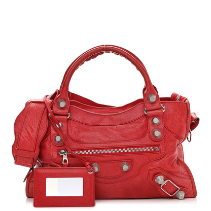 Balenciaga Agneau Giant 21 Silver Hardware City Rouge Coquelicot 1 of 21