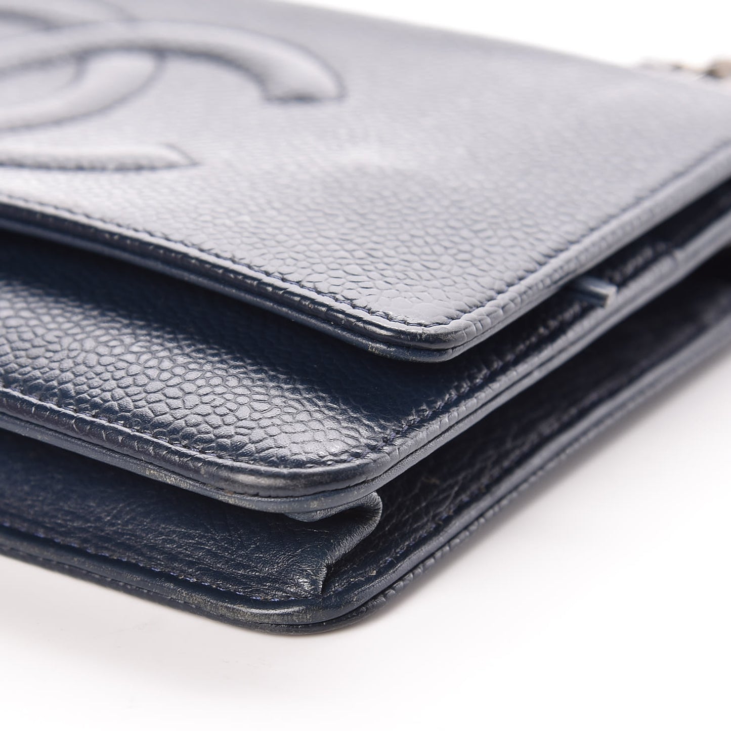 Caviar Timeless CC Wallet On Chain WOC Navy Blue