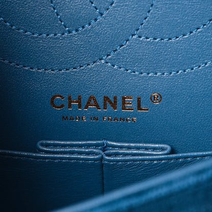 Chanel Velvet Quilted 2.55 Reissue 225 Flap Blue 7 of 9