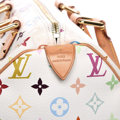 Louis Vuitton Monogram Multicolor Speedy 30 White 6 of 7