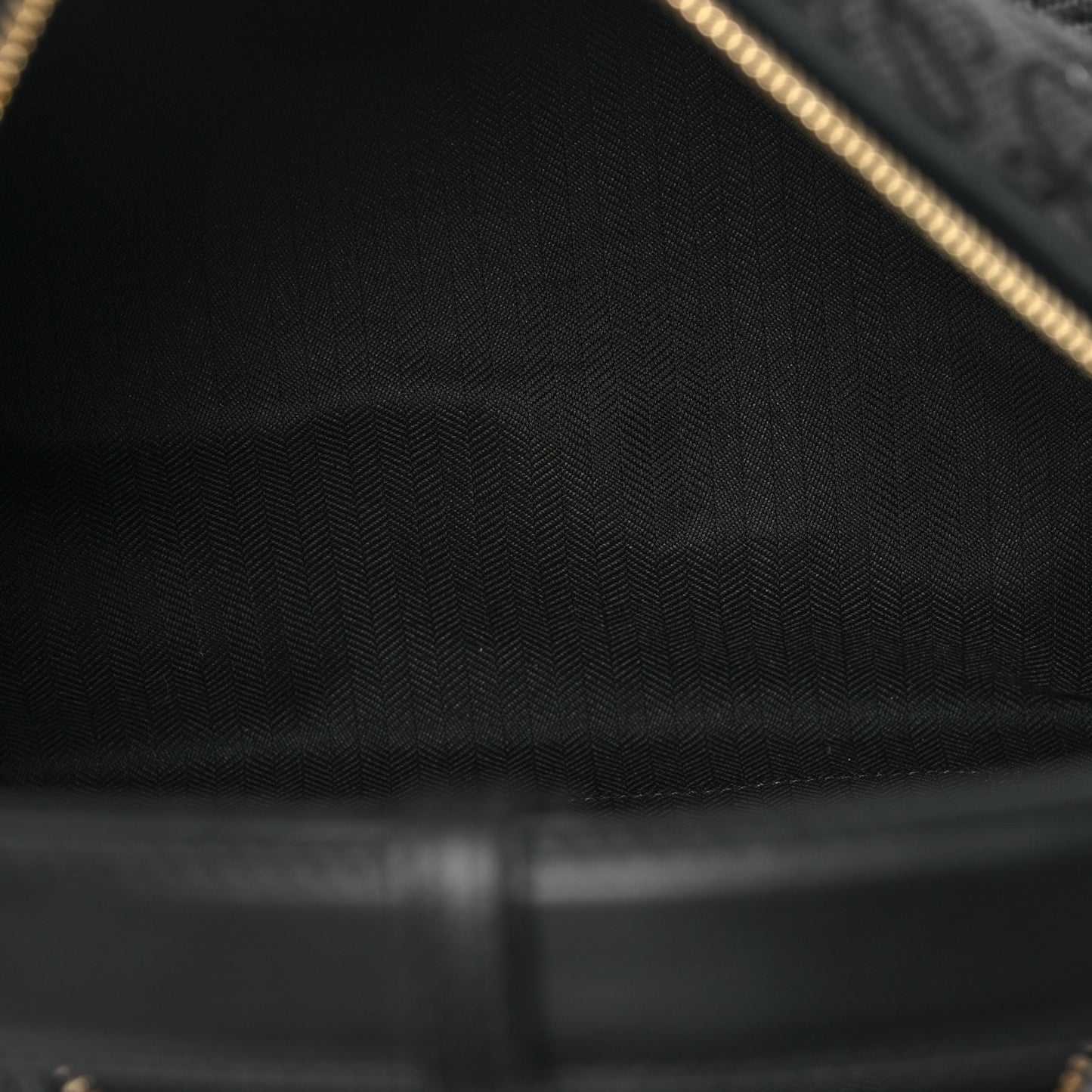 Jacquard Anagram Calfskin Medium Cubi Bag Anthracite Black