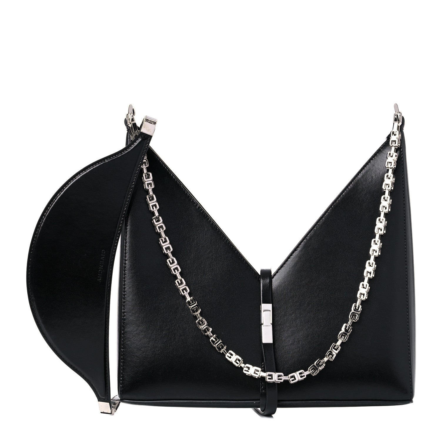 Givenchy Box Calfskin Small Cut Out Shoulder Bag Black 1 of 12