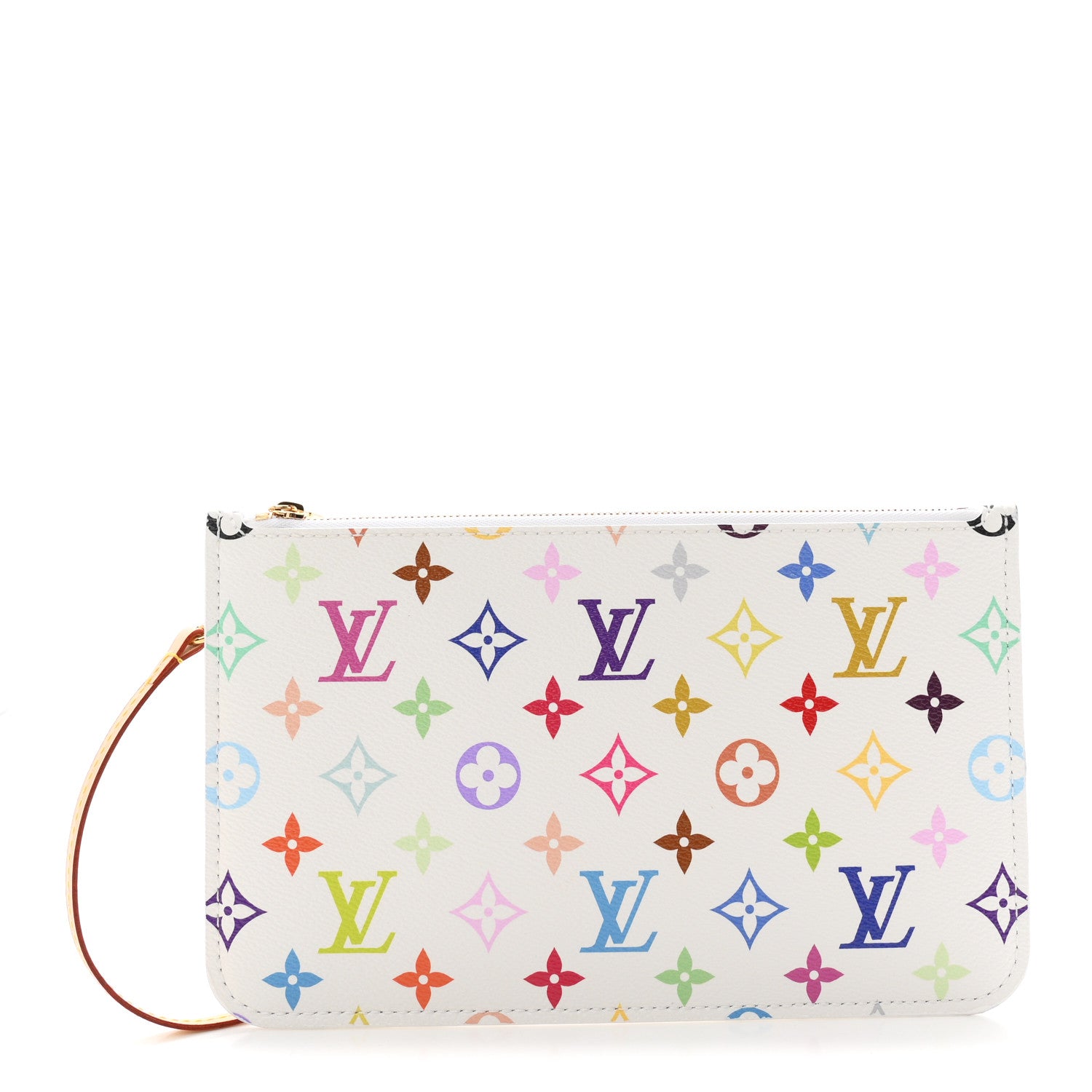 Louis Vuitton LV X TM Monogram Multicolor Neverfull Pochette White 1 of 6