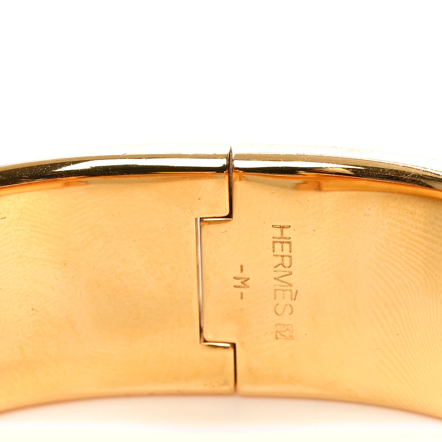Hermes Enamel Wide Clic Clac H Bracelet GM Red 4 of 5