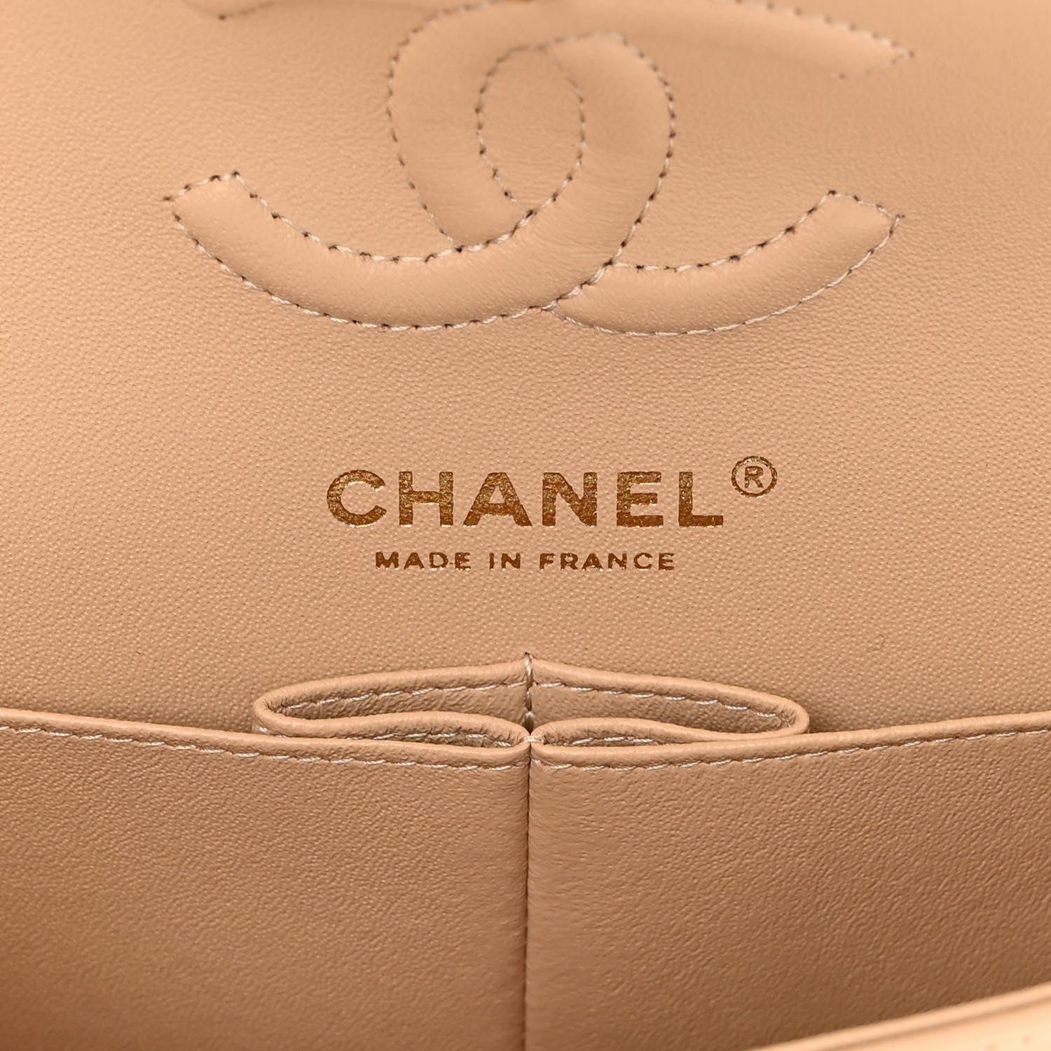 Chanel Lambskin Quilted Small Double Flap Beige 6 of 12