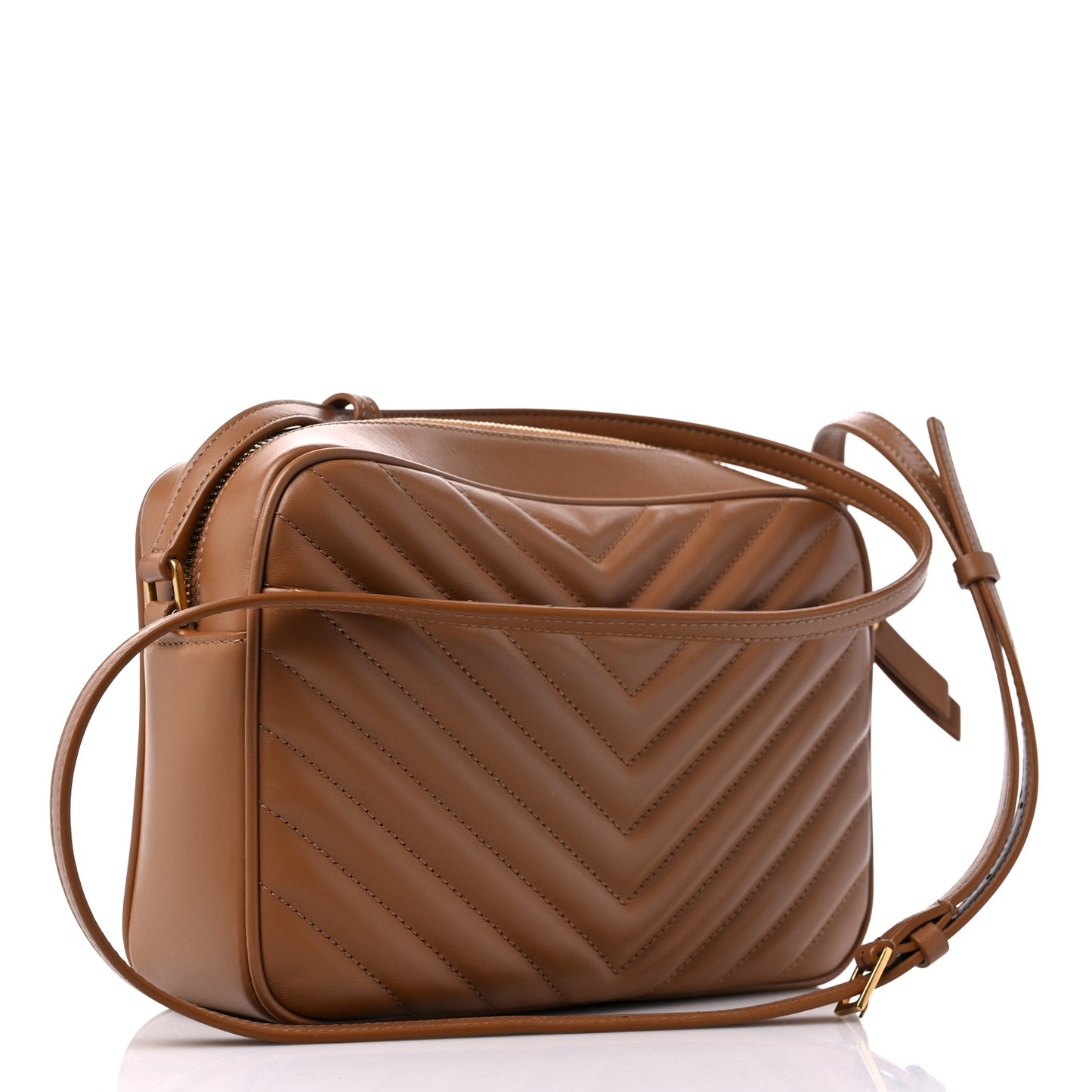 Calfskin Matelasse Monogram Lou Camera Bag Cinnamon