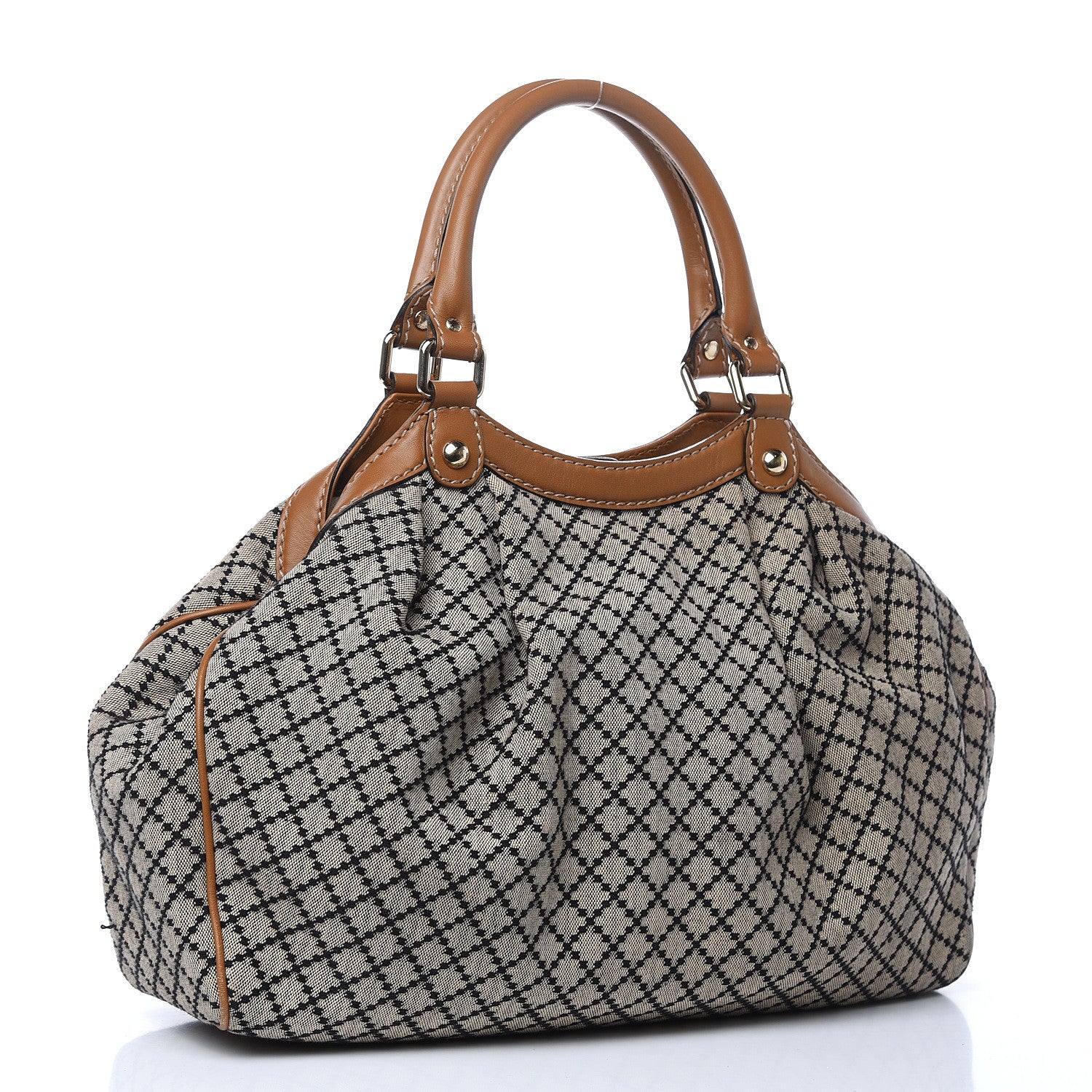 Gucci Diamante Medium Sukey Tote Brown 3 of 12