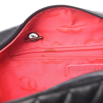 Chanel Calfskin Quilted Large Cambon Bowler Black White 9 of 9