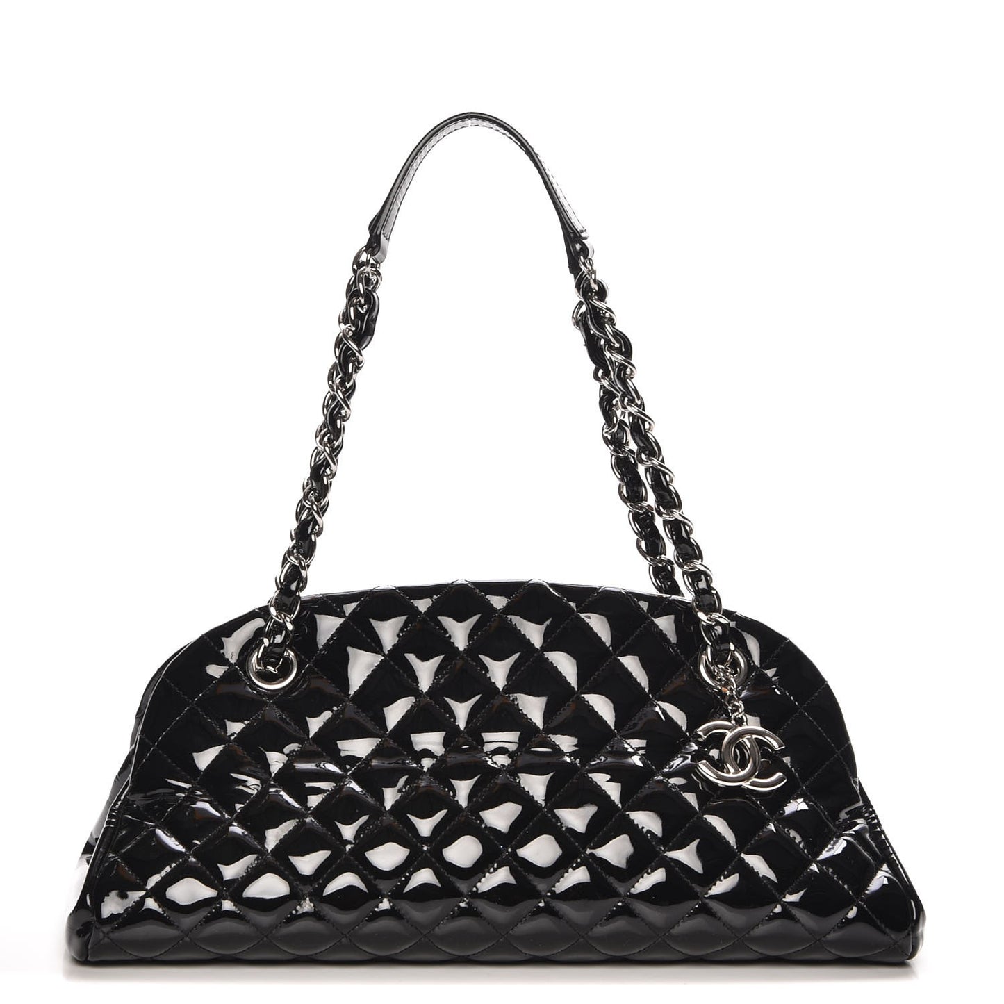 Patent Quilted Medium Just Mademoiselle Black