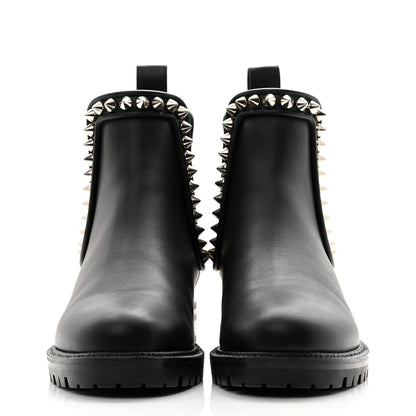 Christian Louboutin Nappa Spiked Capahutta Flat Chelsea Boots 37.5 Black 2 of 11