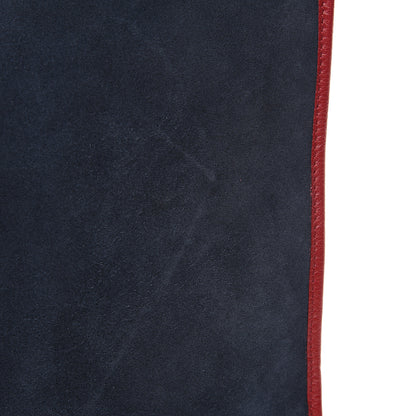 Gucci Suede Calfskin Large Rajah Chain Tote New Blue Romantic Cherry 9 of 10