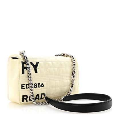 Burberry Patent Quilted Horseferry Print Small Lola Bag White 3 of 10