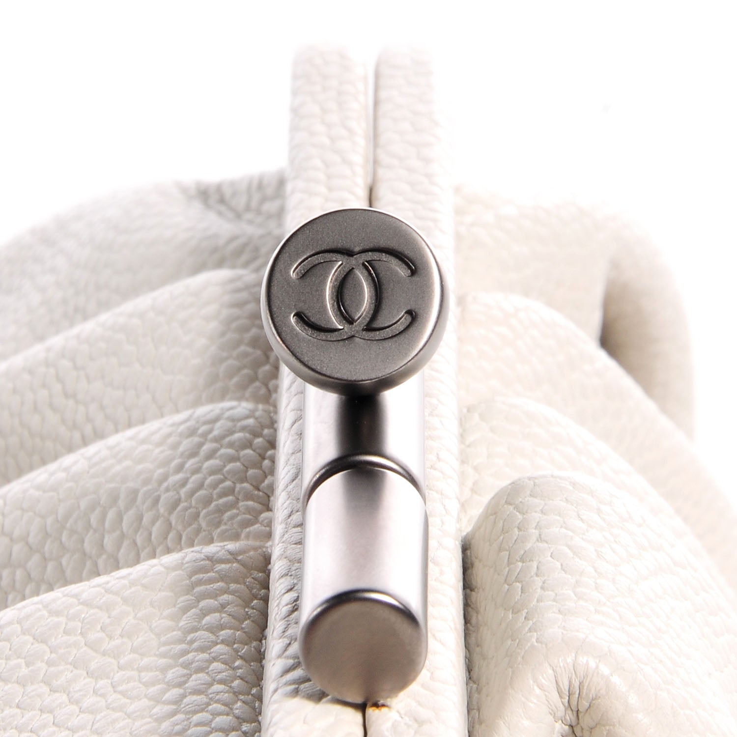 Chanel Caviar Pleated Clutch Off White 8 of 8