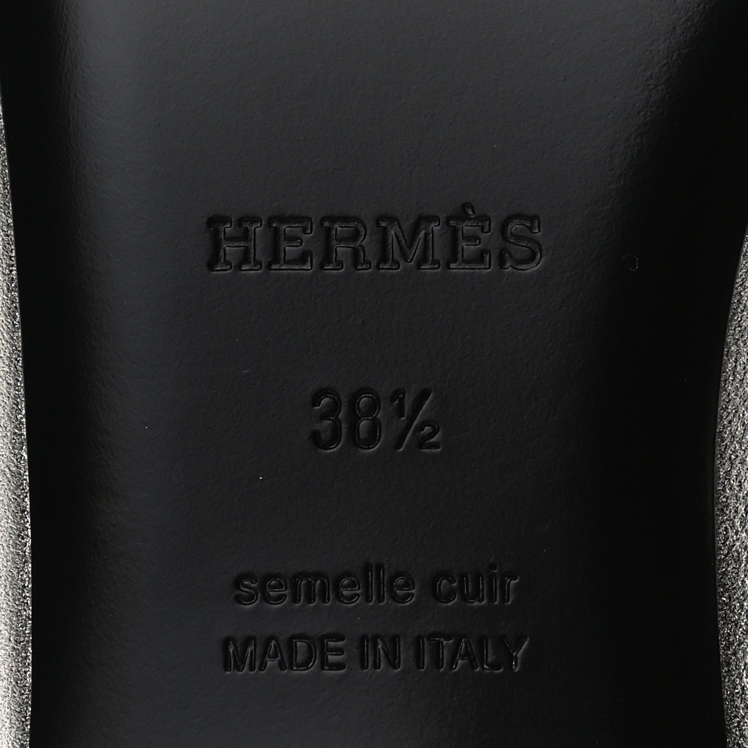 Hermes Metallic Nappa Trocadero Mule 38.5 Gris Argento 8 of 11