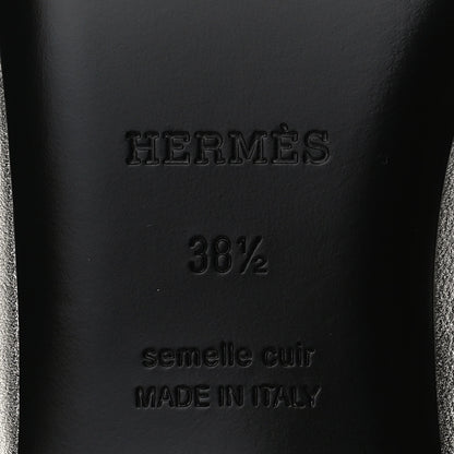 Hermes Metallic Nappa Trocadero Mule 38.5 Gris Argento 8 of 11