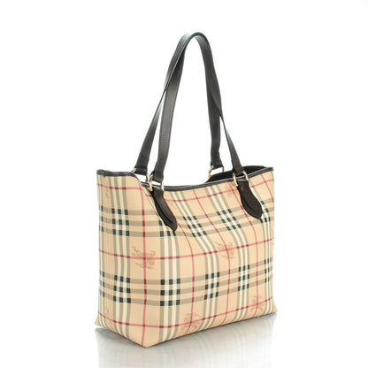 Burberry Haymarket Check Large Nick Tote Chocolate 3 of 8