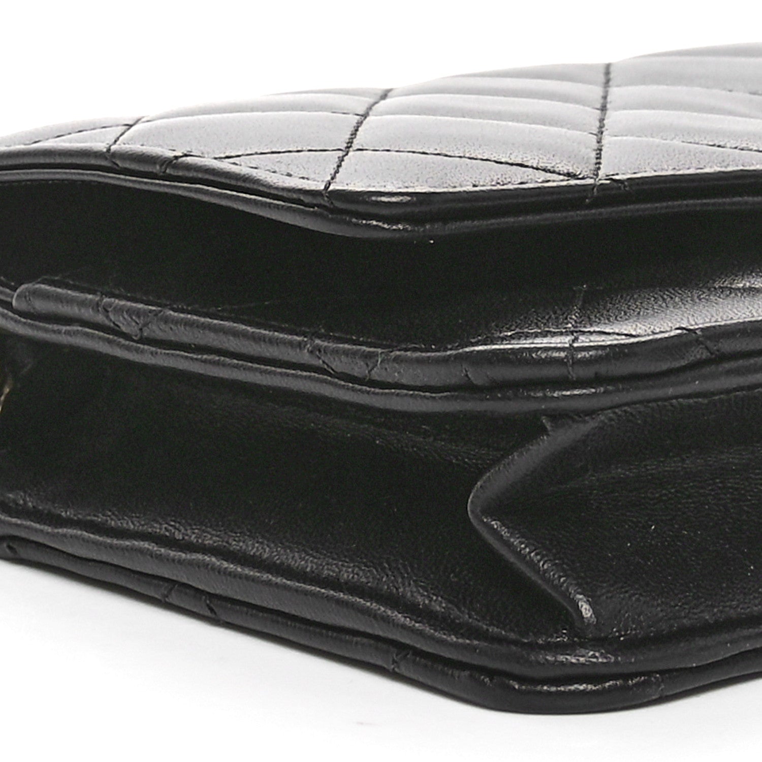 Chanel Lambskin Quilted Trendy CC Wallet On Chain WOC Black 10 of 12